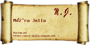 Móra Jella névjegykártya
